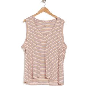 BARELY WORN Madewell Blue Yellow Red White Striped V-Neck Tank Top